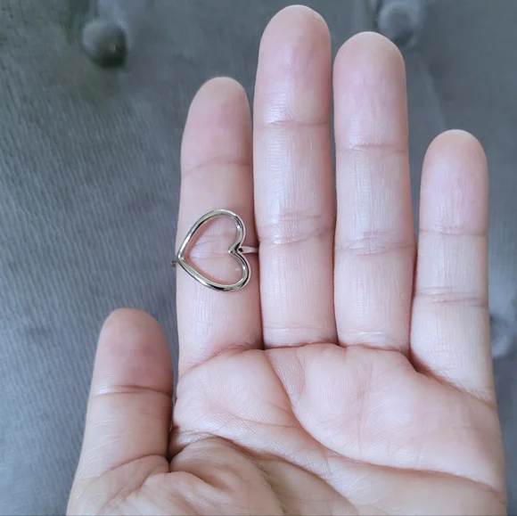 Rachel Zoe Jewelry Rachel Zoe Sterling Silver Open Heart Ring